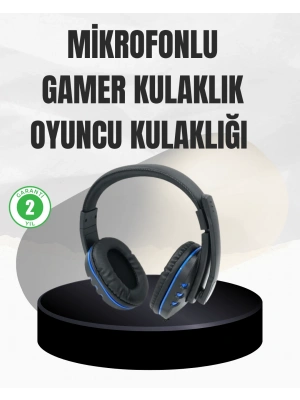 Ayarlanabilir Kafa Bandı ve Mikrofonlu Kulaklık – Oyun ve Müzik İçin İdeal