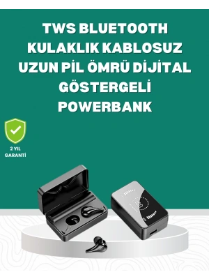 Ayna Tasarımlı Şarj Kutulu Bluetooth 5.1 Kulaklık