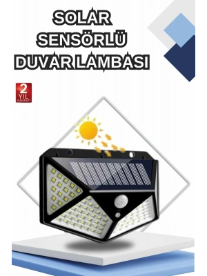 Bahçe Lambası Bahçe Aydınlatma Sensörlü Suya Dayanıklı 100 Led