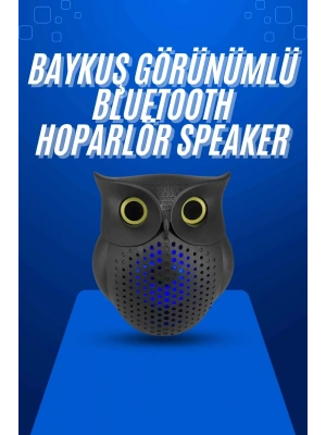 Baykuş Tasarımlı Mini Bluetooth Speaker Yüksek Ses Kaliteli Taşınabilir