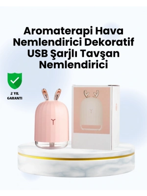 Beyaz Renk Ultrasonik Hava Nemlendirici ve Aromaterapi Difüzörü