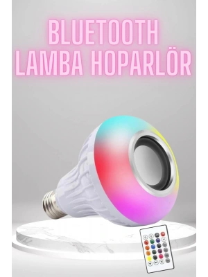 Bluetooth Hoparlör Akıllı Rgb Led Işık Renk Değiştirme Ses Bombası Ampül Görünümlü