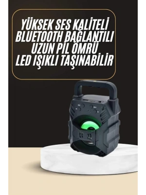 Bluetooth Hoparlör Android ve İOS Uyumlu Ses Bombası USB Girişli Taşınabilir