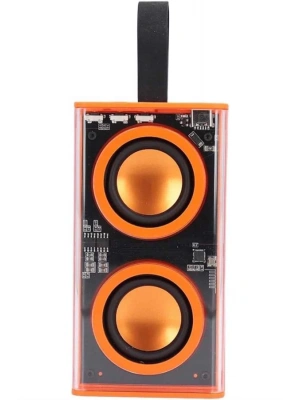 Bluetooth Hoparlör Şeffaf Mecha RGB Işıklı Çift Hoparlör 5.0 Bluetooth