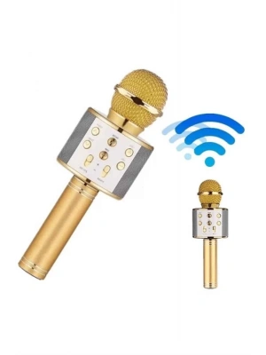 Bluetooth Hoparlör USB AUX SD Kart Kaoroke Mikrofon Uzun Pil Ömrü