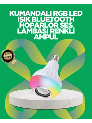 Bluetooth Hoparlörlü LED Ampul – 12W Enerji Tasarruflu