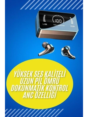 Bluetooth Kulaklık Anc Özelliği Powerbank Özelliği Aynalı Dijital Göstergeli