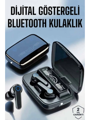 Bluetooth Kulaklık Dijital Göstergeli Kablosuz Uzun Pil Ömrü