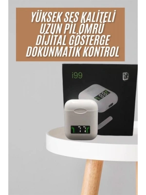 Bluetooth Kulaklık Dokunmatik Kontrol Uzun Pil Ömrü Dijital Göstergeli