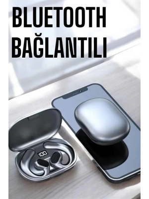 Bluetooth Kulaklık Oyuncu Kulaklığı Küpe Görünümlü Dijital Göstergeli