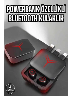 Bluetooth Kulaklık Powerbank Özelliği Yüksek Ses Kaliteli TWS Kulaklık