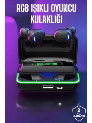 Bluetooth Kulaklık Powerbankli Yüksek Ses Kaliteli Şarj Göstergeli