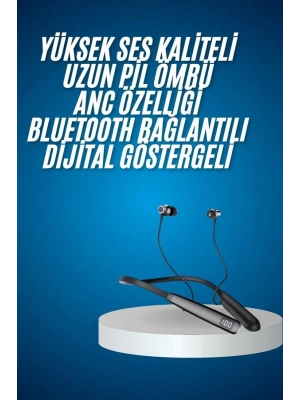 Bluetooth Kulaklık Şarj Göstergeli 100 Saat Şarj Kapasiteli Sporcu Kulaklık