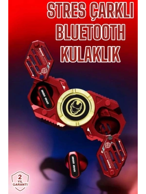 Bluetooth Kulaklık Stres Çarklı Döndürülebilir Uzun Şarj Süreli Oyuncu Kulaklığı