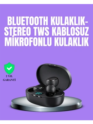 Bluetooth Kulaklık TWS Yüksek Ses Kaliteli Kesintisiz Dijital Göstergeli Kulaklık