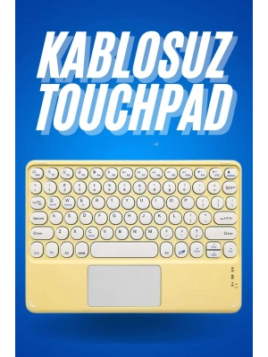 Bluetooth Touchpad Klavye Ultra İnce Taşınabilir Q Klavye