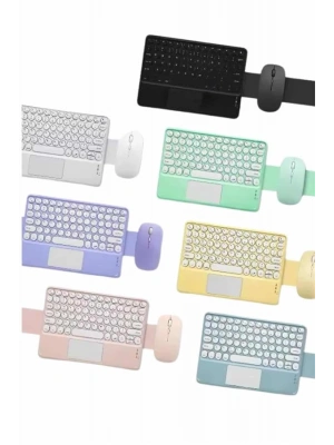 Bluetooth Touchpad Klavye Ultra İnce Taşınabilir Q Klavye