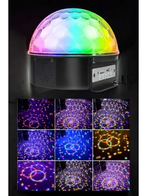 Bluetooth ve Uzaktan Kumandalı Çok Renkli Masaüstü Disko Topu