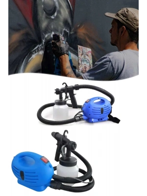 Boya Tabancası Hazneli Taşınabilir Elektrikli Duvar Mobilya Beton ve Alçı Boyası