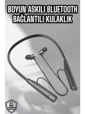 Boyun Bantlı Bluetooth Kulaklık Yüksek Ses Kaliteli 100 Saat Kulaklık