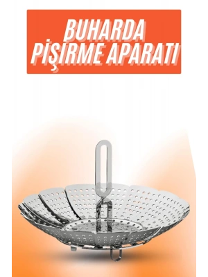 Buharda Pişirme Aparatı Katlanabilir Sebze Pişirme Haşlama Aparatı