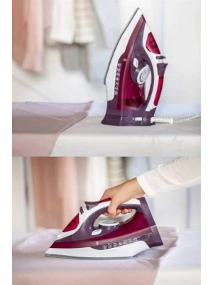 Buharlı Kablolu Ütü 2200 Watt Kireçlenme Önleyici Şok Buharlı