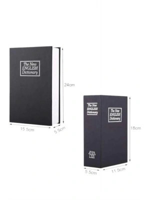 Büyük Boy Anahtarlı Kitap Görünümlü Gizli Kasa Çelik Kasa Altın Kasası