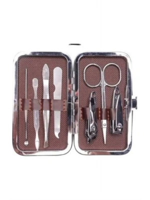 Çantalı 7 Parça Manikür Pedikür Seti Tırnak Makası Cımbız Törpü