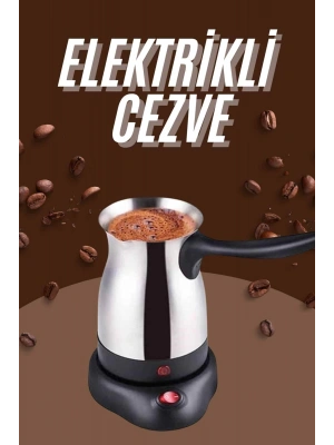 Çelik Kahve Makinesi Cezve 800 Watt Paslanmaz Çelik Türk Kahvesi Makinesi