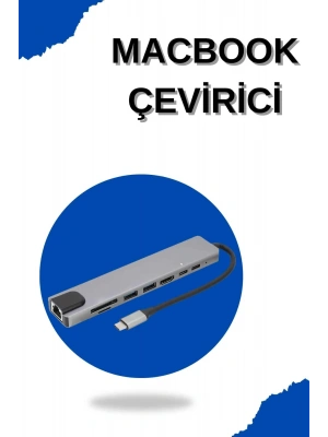 Çevirici Dönüştürücü Adaptör Macbook 3 In 1 Type-C To Hdmı USB 3.0