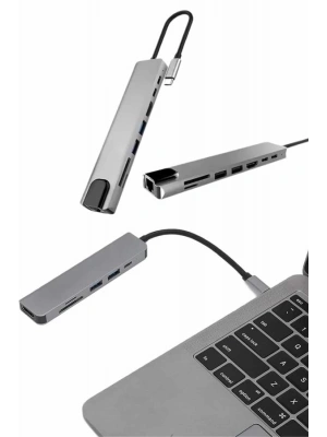 Çevirici Dönüştürücü Adaptör Macbook 3 In 1 Type-C To Hdmı USB 3.0