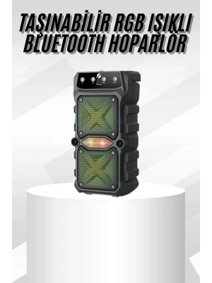 Çift Çıkışlı Güçlü Bataryalı Kablosuz Yüksek Ses Kaliteli Bluetooth Hoparlör