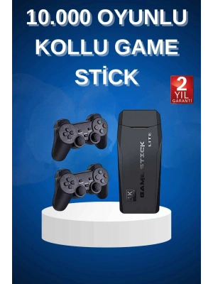 Çift Kollu 2.4g kablosuz Retro 4k Game stick 3500 oyun atari HD Görüntü Kalitesi