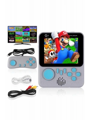 Çift Konsol 666 Adet Retro Oyun El Atarisi Taşınabilir 3.5 İnç Ekran