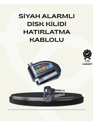Çift Modlu 110dB Alarmlı Disk Kilidi Suya Dayanıklı