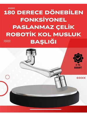 Çift Su Akış Modlu Musluk Başlığı – 360° + 720° Tam Dönebilen 3 Kollu Yapı