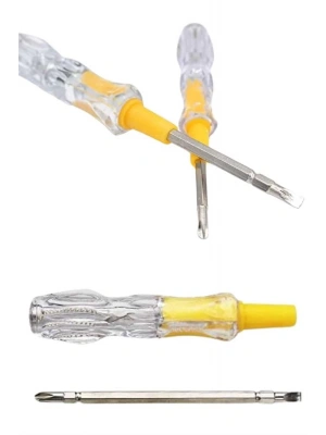 Çift Uçlu Kontrol Kalemi Elektrik Test Kalemi Şeffaf