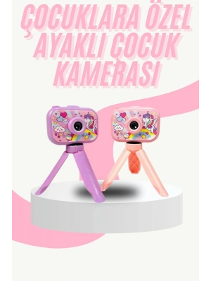 Çocuk Için Eğitici Video Kamera Ayaklı Mini Fotoğraf Makinesi