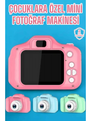 Çocuk Kamerası Dijital 1080P HD Kaliteli Mini Fotoğraf Makinesi Profesyonel
