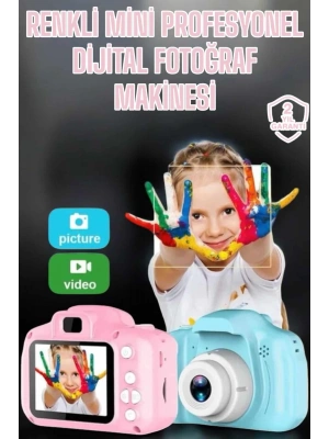 Çocuk Kamerası Profesyonel Hafif Ve Uzun Ömürlü USB Şarjlı 2.0 İnç