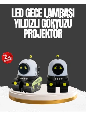 Çocuk Odası İçin Müzikli ve Işıklı Robot Projektör