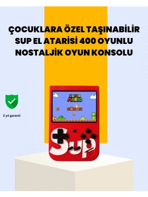 Çocuklar İçin 400 Retro Oyunlu Konsol