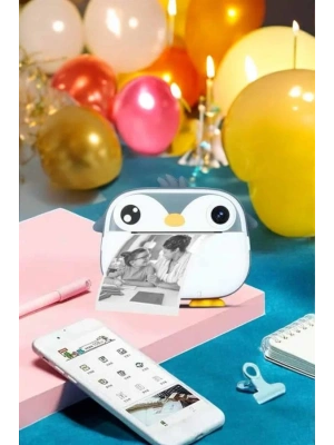 Çocuklar için Fotoğraf Makinesi Anlık Baskı Makinesi HD Görüntü Kalitesi