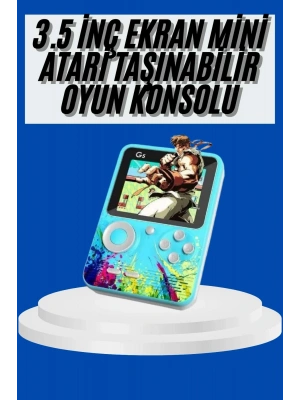 Çocuklara Özel 4K HD Retro Oyun Konsol El Atari Taşınabilir 500 Oyunlu