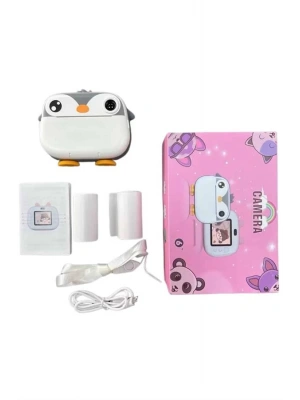 Çocuklara Özel Şirin Tasarımlı Mini Fotoğraf Yazıcısı 3 Adet Rulo Hediyeli