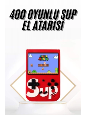Çocuklara Özel Taşınabilir Sup El Atarisi 400 Oyunlu Nostaljik Oyun Konsolu