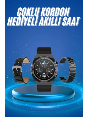 Çoklu Kordon Hediyeli Akıllı Saat Çağrı Cevaplama Müzik Dinleme Dokunmatik Ekran