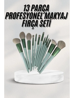 Dayanıklı Makyaj Fırçası Seti 13 Parça Yumuşak Kıllı Fırçalar Allık Fondöten Far Fırçası