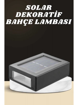 Dekoratif Duvar Lambası Solar Güneş Enerjili Bahçe Aydınlatması