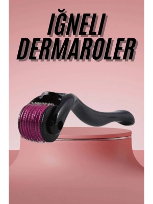 Derma Roller Titanyum Uçlu 540 İğneli 1 Mm Saç Sakal Çıkarma Ve Cilt Bakım Masaj Aleti